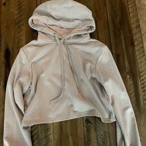 Cropped Sweatshirt with Back Detail